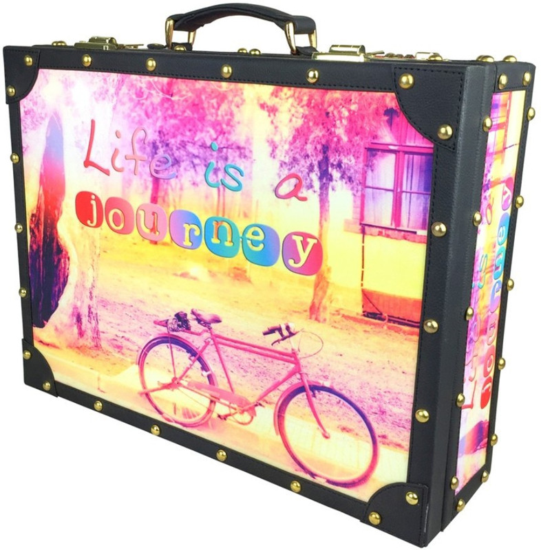 bangprice Ancient Travel - Briefcase Medium Briefcase - For Girls(multi colour)