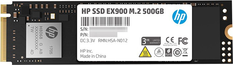 HP EX900 M.2 500 GB Laptop, Desktop Internal Solid State Drive (2YY44AA#ABB)