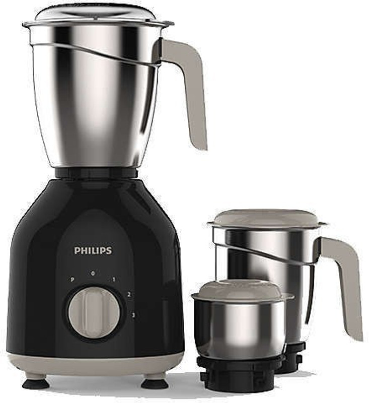 Philips Daily Collection HL 7756 750 W Mixer Grinder(Black, 3 Jars)