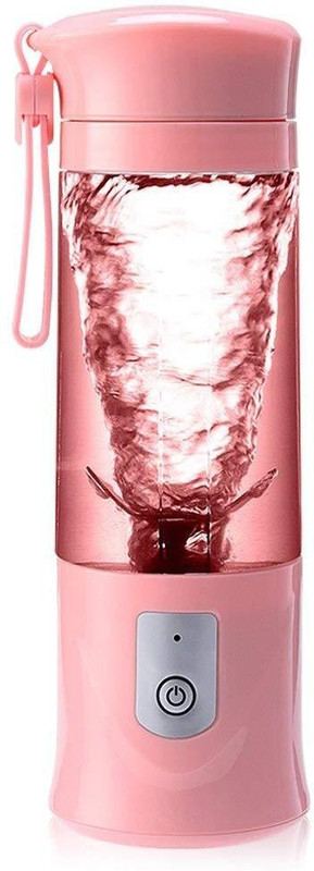 Pithadai Mini Portable Rechargeable Juicing Mixing Crush Ice PGC5052 250 Juicer Mixer Grinder(Pink, 1 Jar)