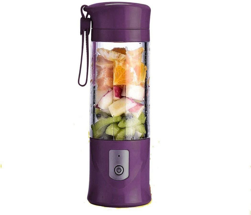Pithadai Mini Portable Rechargeable Juicing Mixing Crush Ice PGC5052 250 Juicer Mixer Grinder(Purple, 1 Jar)