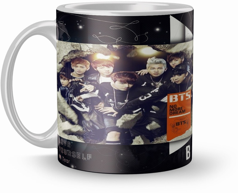 dreamcart BTS No More Dream Gift 320Ml Multicolor (1626 ) Ceramic Mug(320 ml)