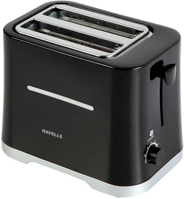 Havells Crisp 700 Pop Up Toaster(Black)