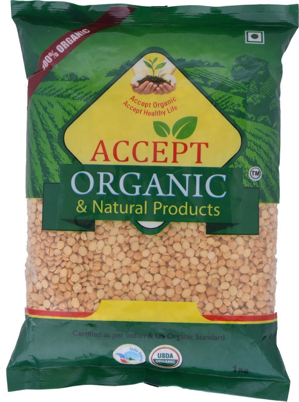 ACCEPT ORGANIC Unpolished Yellow Chana Dal (Split)(1 kg) ACCEPT ORGANIC Unpolished Yellow Chana Dal (Split)(1 kg)