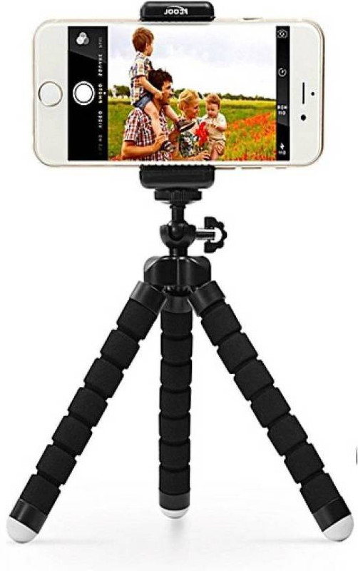 ewave Universal Flexible Octopus Style Tripod with Universal Mobile Monopod Mount Adapter & Long Screw Tripod(Black, Supports Up to 0.3)