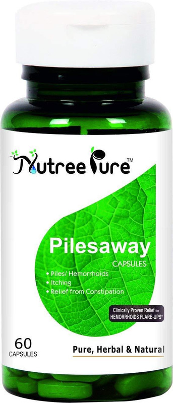 Nutree Pure Nutree Pure Pilesaway Capsules for Piles - 60 Capsules(0 mg)