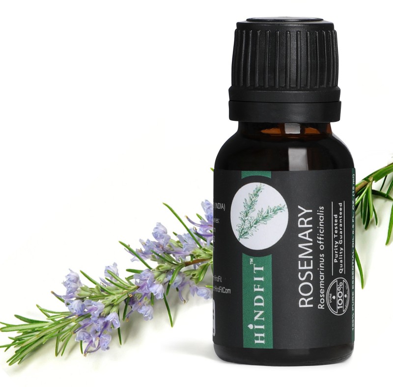 Hindfit 100% pure Rosemary Essential Oil therapeutic grade for Joints, Massage(15 ml)