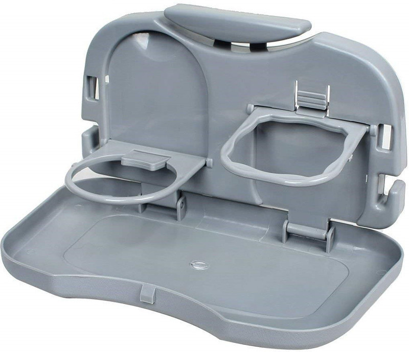 vgear grey Backseat Food Tray with Bottle Cup Holder for Car Car Bottle Holder(Plastic)