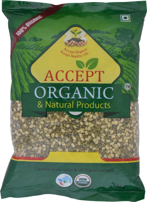 ACCEPT ORGANIC Unpolished Green Moong Dal (Split)(1 kg) ACCEPT ORGANIC Unpolished Green Moong Dal (Split)(1 kg)