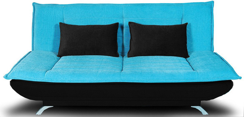 houzzcraft Double Solid Wood Sofa Bed(Finish Color - turquoise blue and black Mechanism Type - Fold Out)