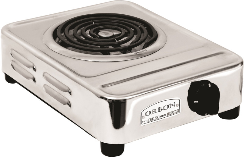 Orbon G Coil Stove 2000 Watts Silver Chrome ( With Free Shipping & Updated GST Rates ) Electric Cooking Heater(1 Burner)