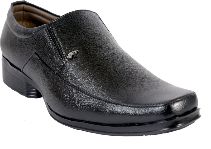 tick shoes Slip On For Men(Black)