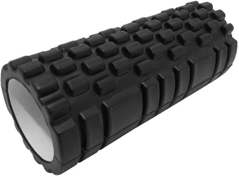 JERN Foam Blocks Massage Roller Stick Hollow Yoga Block Muscle Relaxation Yoga Blocks(Black Pack of 1)