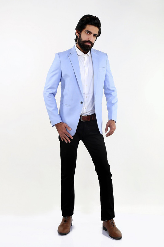 personality plus Solid Single Breasted Party, Casual, Wedding Men Blazer(Blue)
