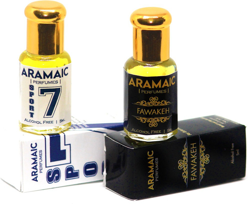 Aramaic COMBO PACK | PACK OF 2 |PREMIUM ATTAR | FAWAKEH | SPORT | 5 ML | ALCOHOL FREE Floral Attar(Fruity)