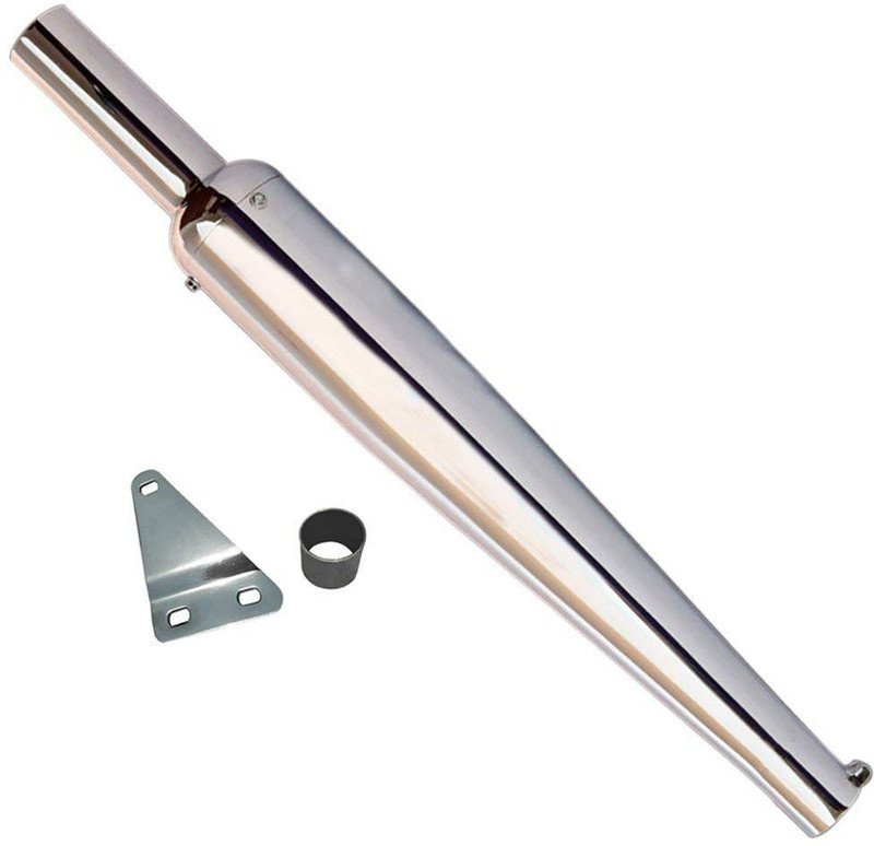 Silenziatore Di Scarico Per Royal Enfield 350/500cc UCE - Tipo Goldstar Con Glasswool, Prodotto In India, Dimensioni Standard