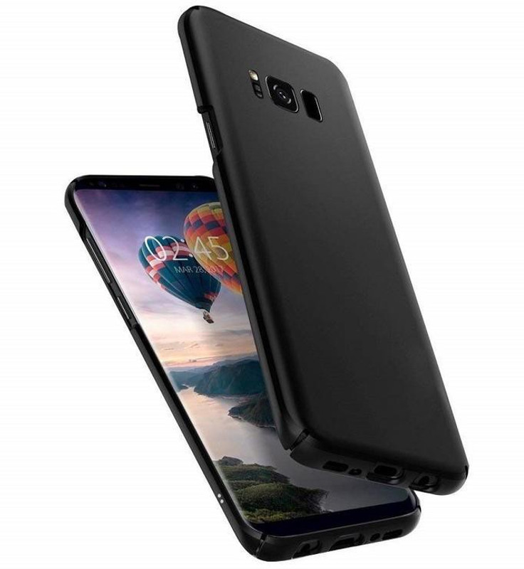 mc moms Back Cover for Back 4 cut back cover for Samsung galaxy s8 plus(Black, Dual Protection)