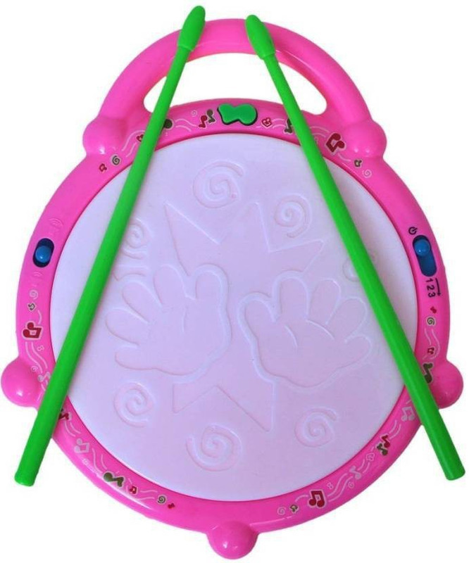 AS Collection Flash Drum with Stick and Flashing Lights (Multicolor)(Multicolor)