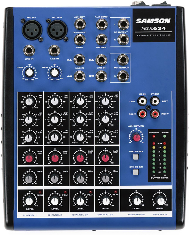 Samson MDR -624 six-channel mixer Analog Sound Mixer