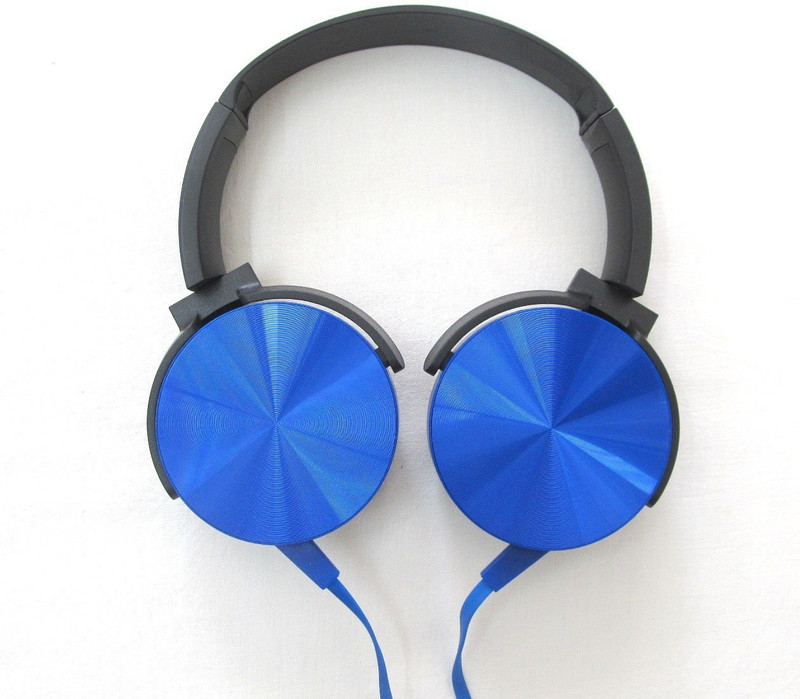 laxes 1011 smart headphones wired headset with mic Wired Headset with Mic(Blue, On the Ear)
