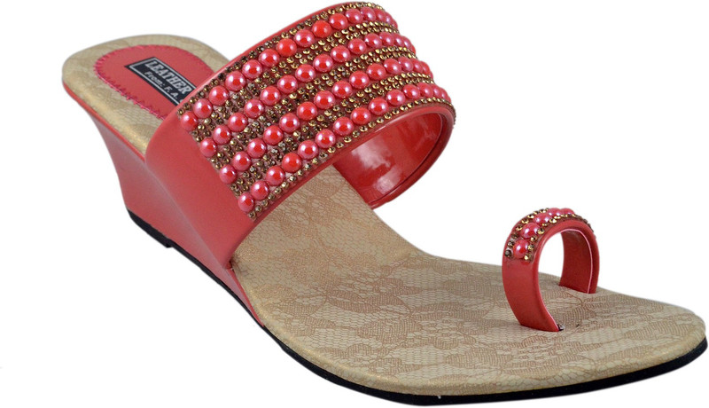 Leatherwood1 Women Red Wedges