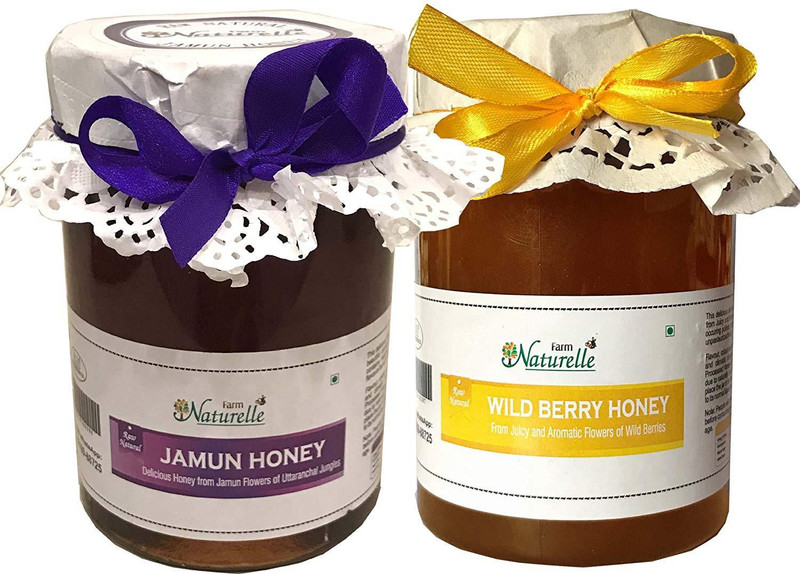 Farm Naturelle Pure Raw Jamun and Wild Berry Forest Honey (815g) - Pack of 2(1630 g, Pack of 2)