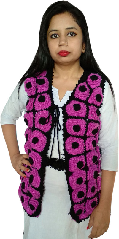 woolendresses Sleeveless Woven Women Jacket
