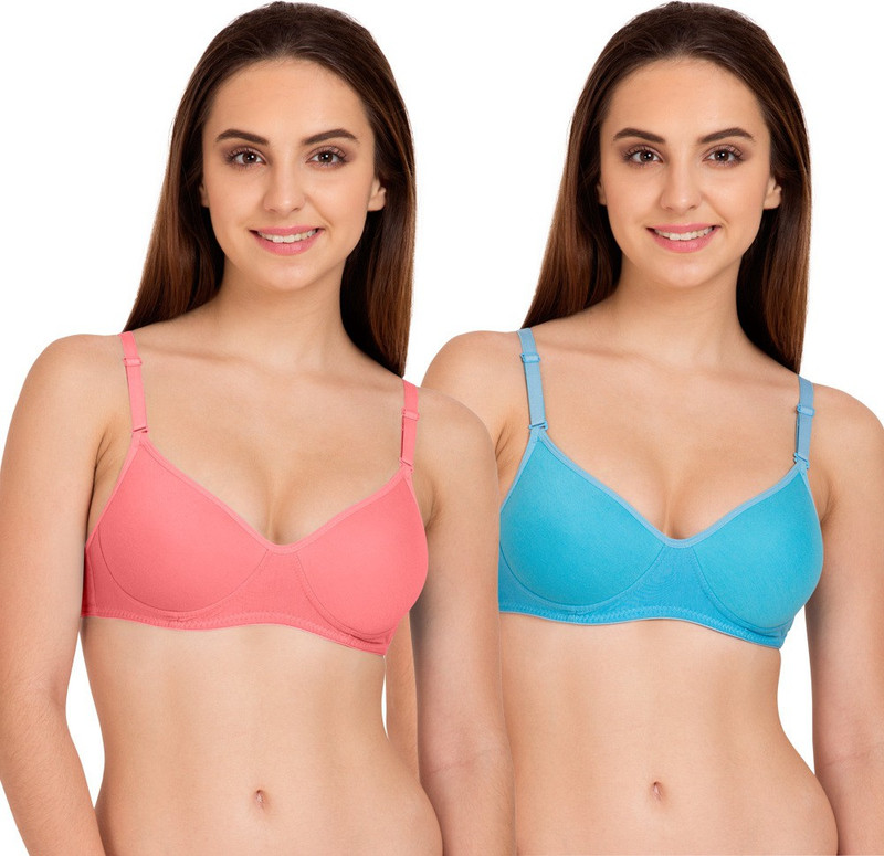 TWEENS by Belle Lingeries Sea Green Padded Seamless Women Full Coverage Lightly Padded Bra(Pink) TWEENS by Belle Lingeries Sea Green Padded Seamless Women Full Coverage Lightly Padded Bra(Pink)