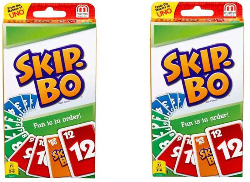 Mattel Skib Bo Card Game Pack of 2(Green)