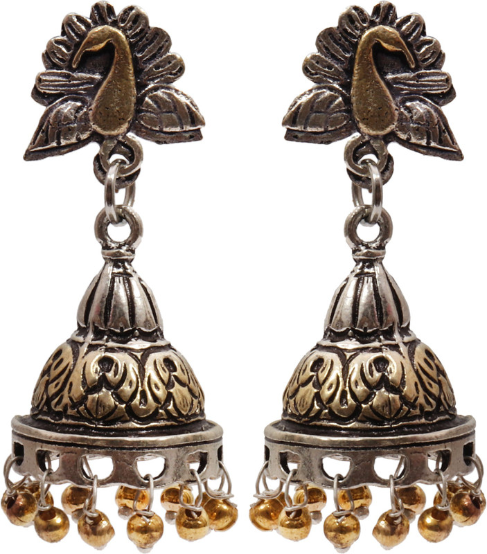 jaipur hive Fashion Jewelery Gold Plated Earrings Brass Jhumki Earring