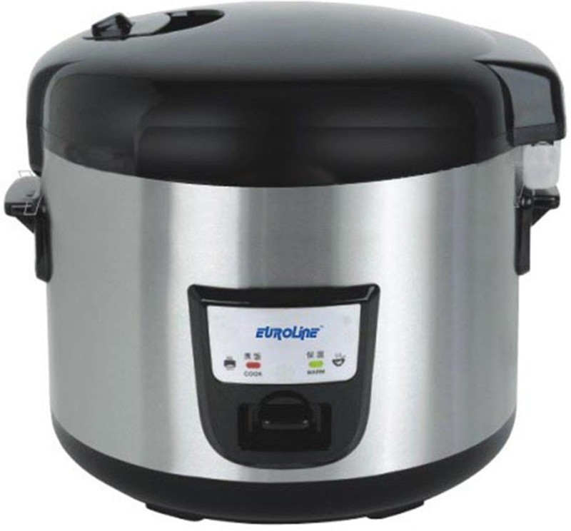 euroline ELRC-10DXS Electric Rice Cooker(1.8, Black & White)
