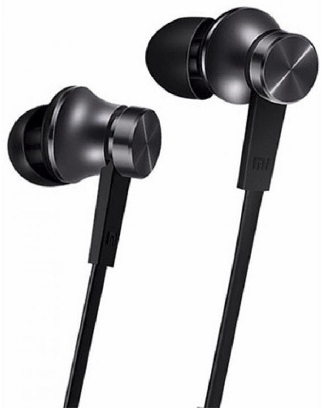 pervious earphone black Wired Headset with Mic(Black, In the Ear)