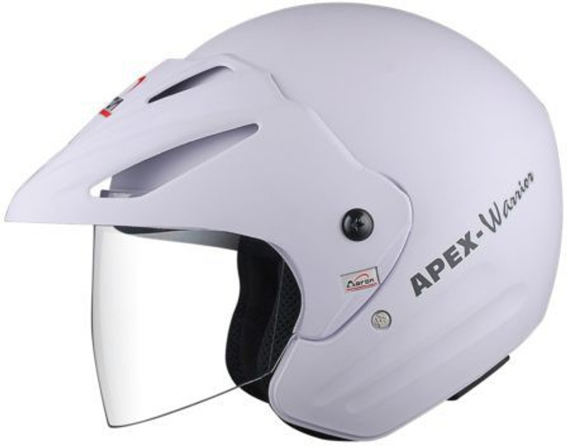 aaron Apex Warrior Motorbike Helmet(White)