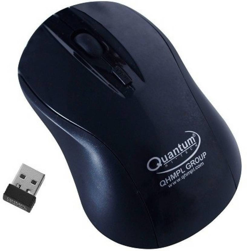 quantam QHM262W Wireless Optical Mouse(2.4GHz Wireless, Black)