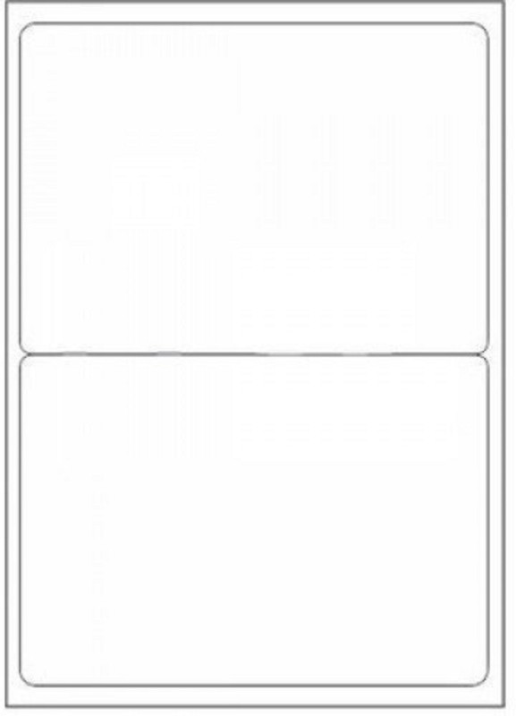 vms VMS Professional A4 Size Paper Labels For Laser, Inkjet & Copiers 2 Labels (Per A4 Size Sheet) White Full-Sheet Labels,Multi Purpose Self Adhesive Labels 100 Sheets/Packet (2 Label Per Sheet) Self Adhesive Paper Label(White)