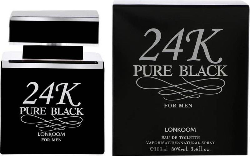 lonkoom 24k pure black Perfume  -  100 ml(For Men)