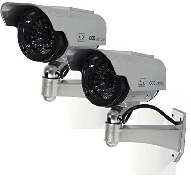 MOHAK MH-321 REAL LOOKING CCTV BLINKING LED DUMMY SECURITY WALL CAMERA 2PCS Wired Sensor Security System MOHAK MH-321 REAL LOOKING CCTV BLINKING LED DUMMY SECURITY WALL CAMERA 2PCS Wired Sensor Security System