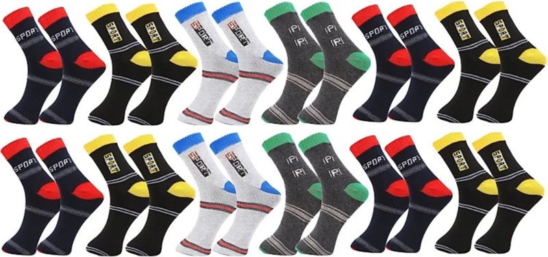 retrofit clothing Men Solid Calf Length(Pack of 12)