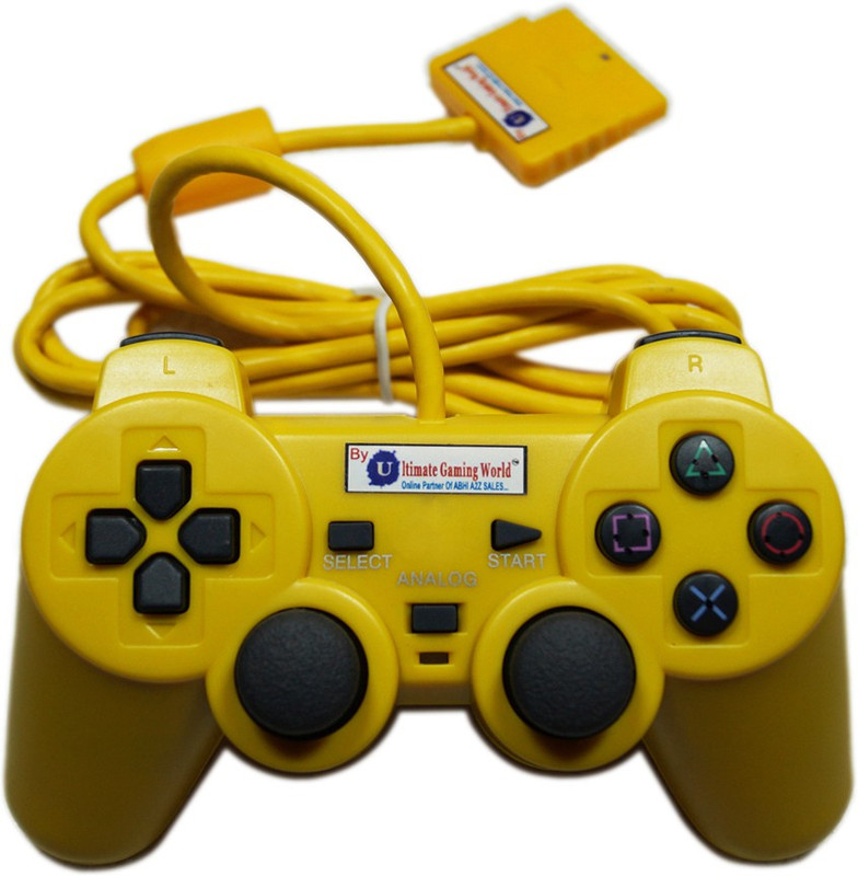 Ultimate Gaming World Ultimate_Gaming_World_PS2_Wired_Contoller_For_Sony_Playstation-2. Joystick(Yellow, For PS2) Ultimate Gaming World Ultimate_Gaming_World_PS2_Wired_Contoller_For_Sony_Playstation-2. Joystick(Yellow, For PS2)