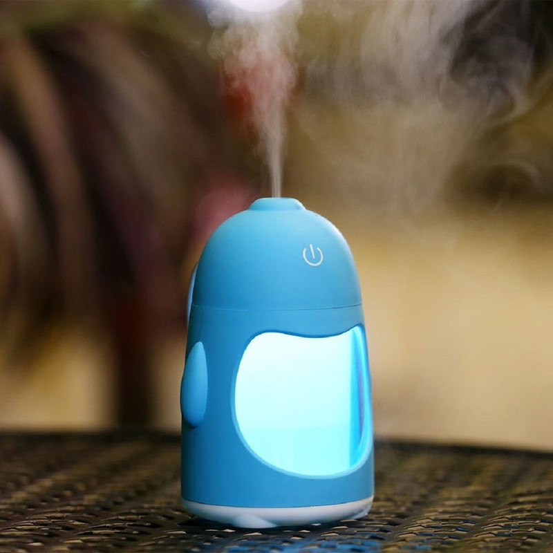 Skyfish Home Office Car Room Bedroom Hall kitchen bathroom table and home decore air freshner Type air cleaner humidifeir with led light with Auto charged Portable Room Air Purifier(Multicolor)