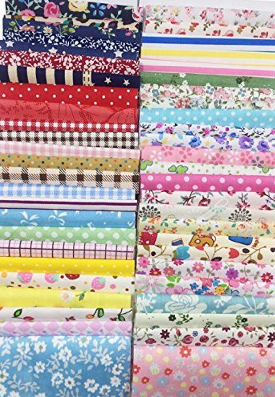 levylisa 200 Pcs 4'' X 4''100% Precut Cotton Fabric Bundles, Diy Sewing Quarters Bundle, Cotton Quarter Fabric Bundle, Precut Fabric, Quilting Fabric Bundles, Precut Quilt Kit, Vintage Sheet Supply
