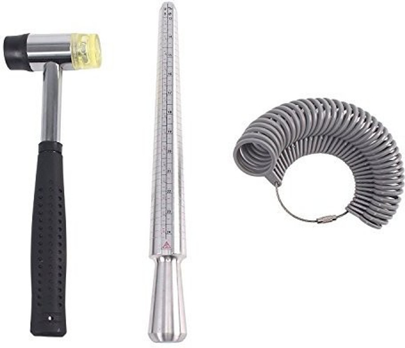 wisehands 37 Pcs Ring Mandrel Sizer And Jewelers Hammer