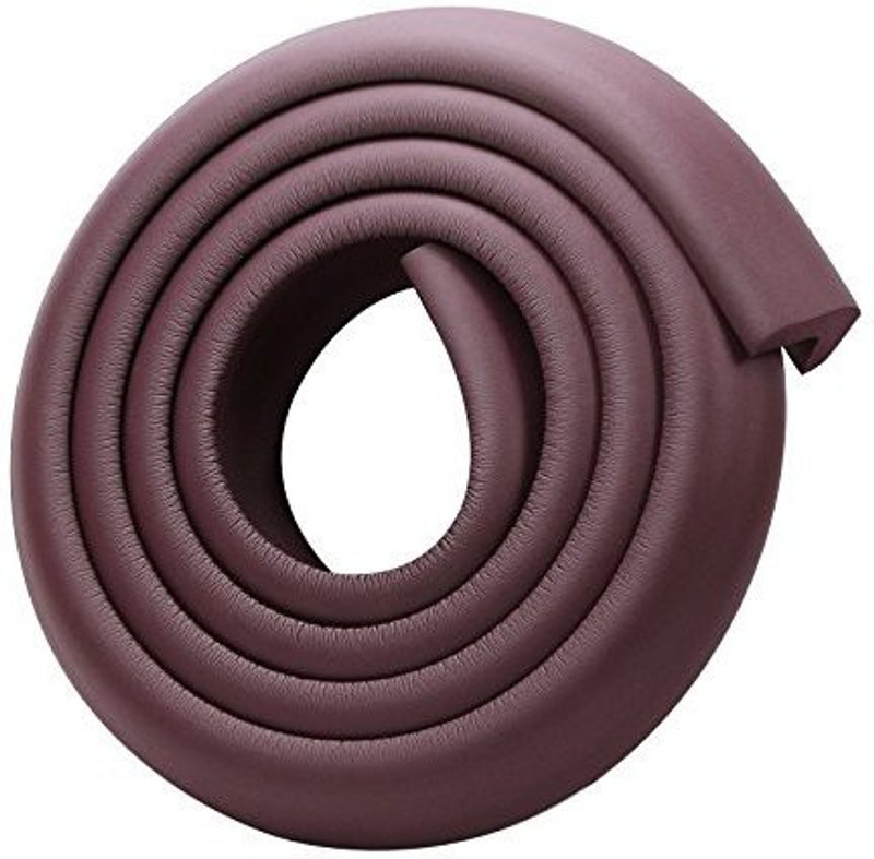 Skywalk Baby Safety Strip Furniture Edge Cushion Cover,Foam Baby Bump Protector Safety Strip for Furniture Edges,(2 Meter 6.5 Feet Tape)(Brown)