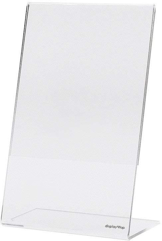 topmost 1 Compartments acrylic Portrait Counter Poster Display Stand 4x6 inch(clear)