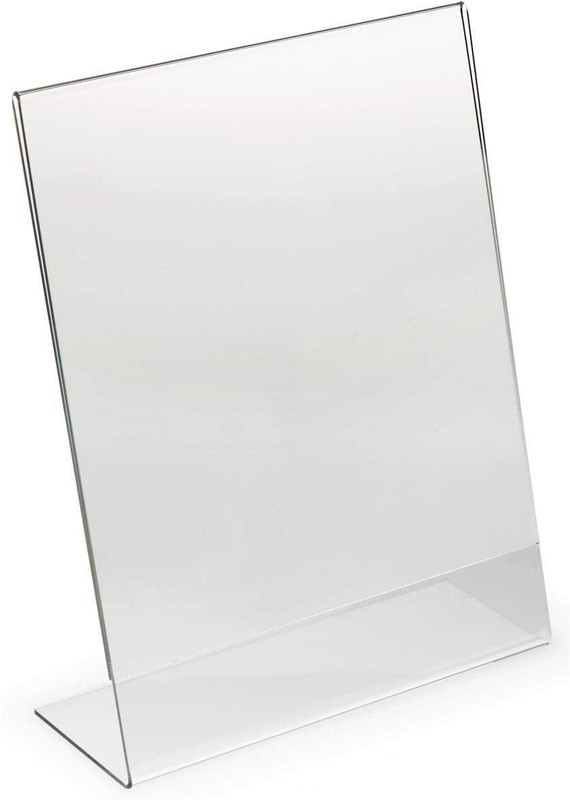 topmost 1 Compartments acrylic desktop poster holders(clear)
