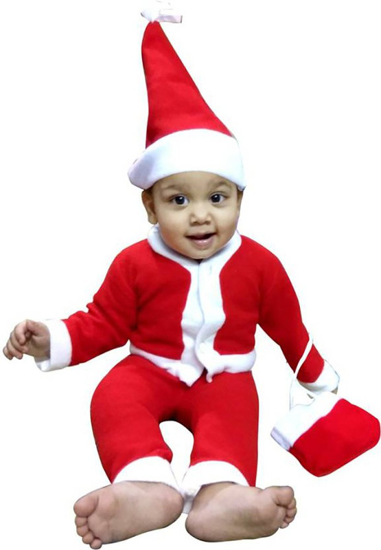 kavya creation Boys & Girls Party(Festive) Bodysuit Bodysuit(Red)