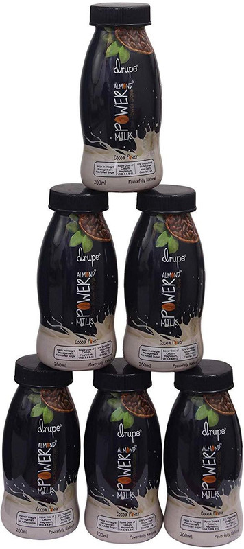 Drupe Drupe Cocoa Power Almond Milk(6 x 200 ml)