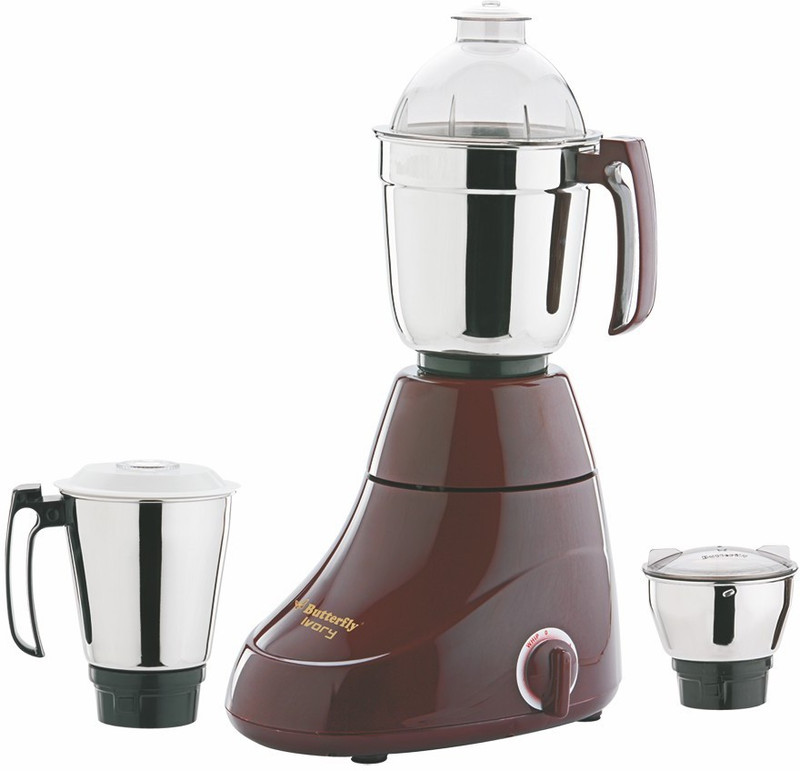 Butterfly Ivory Iry-3j2 750 Juicer Mixer Grinder(Multicolor, 3 Jars)