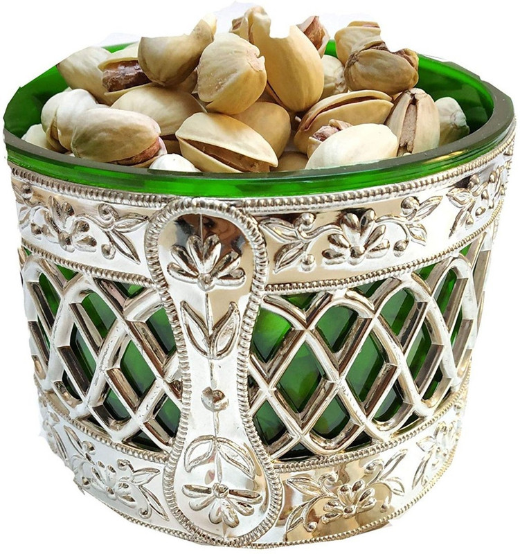 Neotea Dry Pista Nuts with Green Round Gift Box Pistachios(300 g)