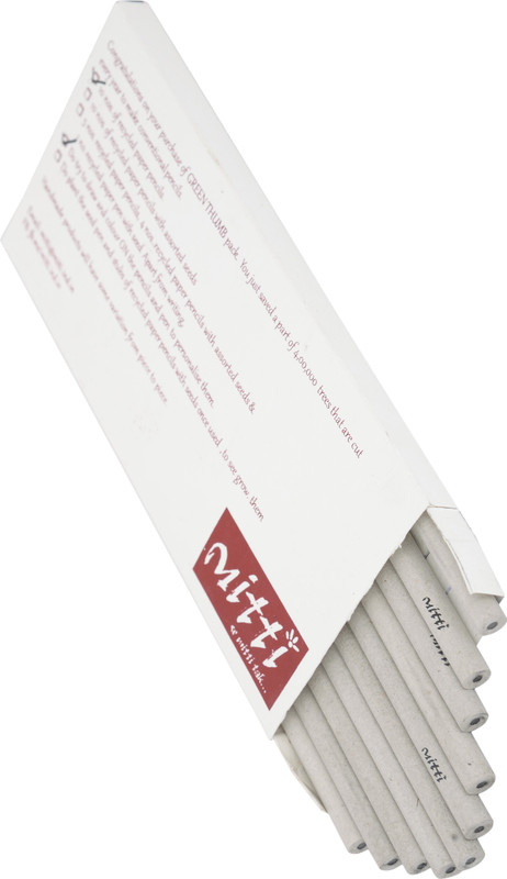 mitti se mitti tak Recycled Paper Pencils, Box of 10 Pencil(Set of 1, Grey)